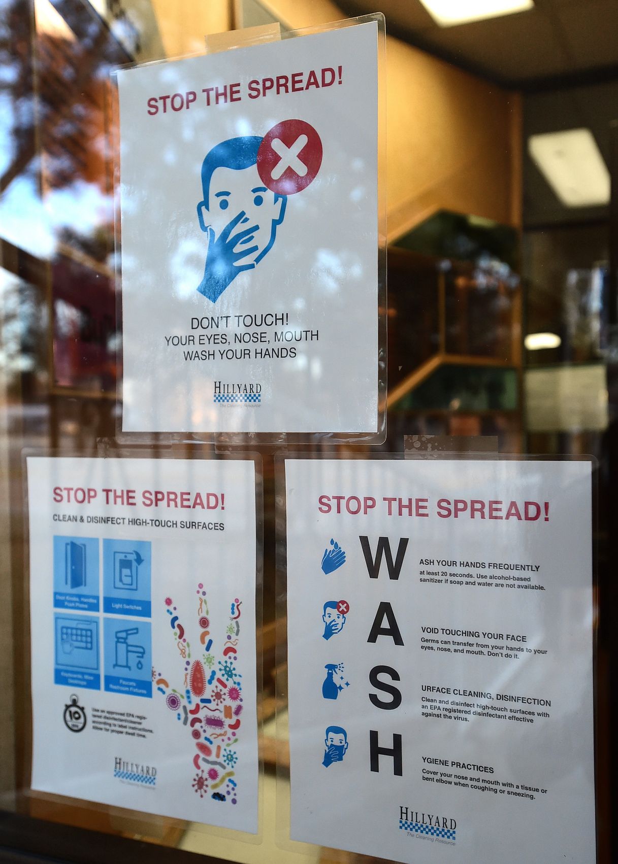 'Stop the Spread' signs